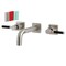 Kingston Brass KS6128DKL Two-Handle Wall Mount Bathroom Faucet, Brushed Nickel KS6128DKL - alternate 1